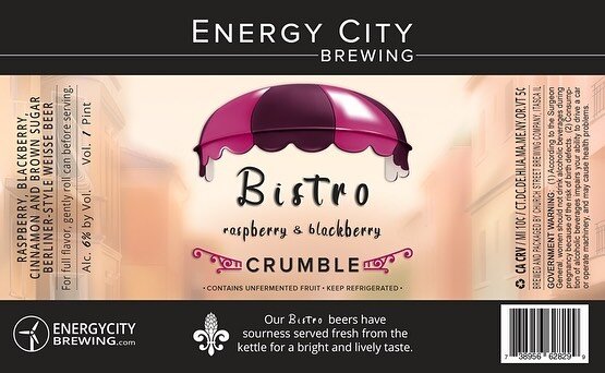New cans from @energycitybrewing! #supportlocal 𝗣𝗿𝗲-𝗼𝗿𝗱𝗲𝗿 𝗻𝗼𝘄 𝗼𝗻 𝘁𝗵𝗲 𝗖𝗿𝗮𝗳𝘁𝗖𝗲𝗹𝗹𝗿 𝗶𝗢𝗦 𝗼𝗿 𝗔𝗻𝗱𝗿𝗼𝗶𝗱 𝗮𝗽𝗽 (𝗱𝗼𝘄𝗻𝗹𝗼𝗮𝗱 𝗹𝗶𝗻𝗸𝘀 𝗶𝗻 𝗯𝗶𝗼). 𝗥𝗮𝘀𝗽𝗯𝗲𝗿𝗿𝘆 & 𝗕𝗹𝗮𝗰𝗸𝗯𝗲𝗿𝗿𝘆 𝗖𝗿𝘂𝗺𝗯𝗹𝗲 - 𝗕𝗲𝗿𝗹𝗶𝗻𝗲𝗿-𝗦𝘁𝘆𝗹𝗲 𝗪𝗲𝗶𝘀𝘀𝗲: Berliner-Style Weisse Beer with raspberries, blackberries, cinnamon and brown sugar added after fermentation (6.0% ABV). This beer will certainly satisfy those looking for a refreshing fruited sour experience, with a satisfying dessert finish.
𝗠𝗮𝗻𝗴𝗼 & 𝗟𝗶𝗺𝗲 𝗔𝗹𝗳𝗿𝗲𝘀𝗰𝗼 - 𝗕𝗲𝗿𝗹𝗶𝗻𝗲𝗿-𝗦𝘁𝘆𝗹𝗲 𝗪𝗲𝗶𝘀𝘀𝗲: Berliner-Style Weisse Beer with mangos and limes added after fermentation (6.0% ABV). The new Alfresco flavors are brewed with inspirations from poolside cocktails enjoyed in the fresh air of summer. The warm weather is coming soon!
𝗣𝗲𝗮𝗰𝗵 𝗦𝗺𝗼𝗼𝘁𝗵𝗶𝗲 - 𝗕𝗲𝗿𝗹𝗶𝗻𝗲𝗿-𝗦𝘁𝘆𝗹𝗲 𝗪𝗲𝗶𝘀𝘀𝗲: You can’t go wrong with a refreshing fruited sour beer loaded with peaches!! This new smoothie has 8% ABV, is sure to satisfy the pickiest of beer connoisseurs. We start with a Berliner-style weisse beer (wheat beer kettle soured with lactobacillus) and add tons of puréed peaches for natural sweetness, fuller body and a pulpy mouthfeel.
𝗦𝗼𝗿𝗯𝗲𝘁 𝗢𝗿𝗮𝗻𝗴𝗲 𝗡𝗮𝘄𝗶 - 𝗡𝗲𝘄 𝗘𝗻𝗴𝗹𝗮𝗻𝗱-𝗦𝘁𝘆𝗹𝗲 𝗜𝗣𝗔: This beer is bursting of orange juice for a fruity and refreshing finish. Packed with vitamin C and tastes like an beer-mosa! Brewed with a boatload of Galaxy and Vic Secret hops. 6.5% ABV.
𝗛𝗼𝗽 𝗡𝗮𝘄𝗶 - 𝗡𝗲𝘄 𝗘𝗻𝗴𝗹𝗮𝗻𝗱-𝗦𝘁𝘆𝗹𝗲 𝗜𝗣𝗔: Brewed with a boatload of Galaxy and Vic Secret hops. This NEIPA has medium bitterness, soft mouthfeel and notes of orange, passion fruit and pine. 7.2% ABV. 
𝗣𝗼𝗽𝘂𝘁𝗰𝗵𝗶𝗸 - 𝗥𝘂𝘀𝘀𝗶𝗮𝗻 𝗜𝗺𝗽𝗲𝗿𝗶𝗮𝗹 𝗦𝘁𝗼𝘂𝘁: With 12 months of cellaring, this March 2019 batch is not at it's peak. This English-Style Russian Imperial Stout has full body, medium bitterness and flavor notes of coffee, chocolate and caramel (10.0% ABV). All bottles are hand-labeled and hand-waxed. This beer can be aged up to 5 years.
.
.
.
.
.
#craftbeer #drinklocal #craftcellr #beerrelease #beergeek #craftnotcrap #independentcr